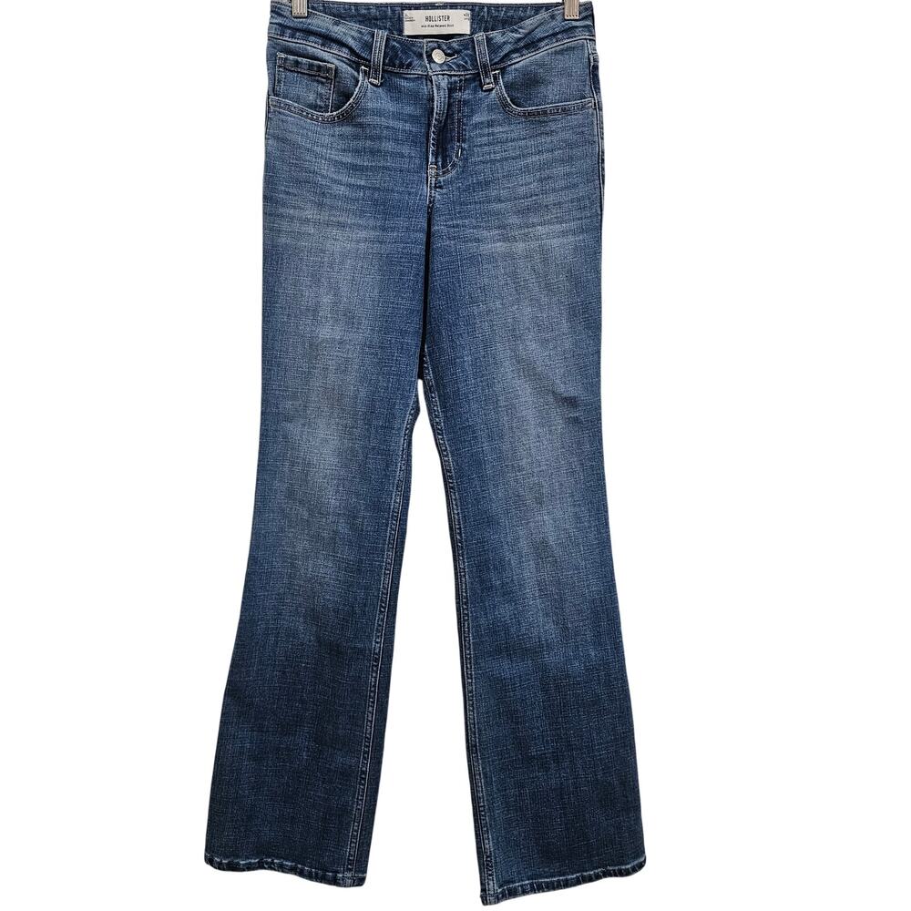 Hollister Mid-Rise Relaxed Boot Jeans W28 Long Y2K Casual Denim